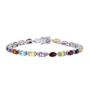 Stella Grace Sterling Silver Multi-Gemstone 7 in.
Tennis Bracelet